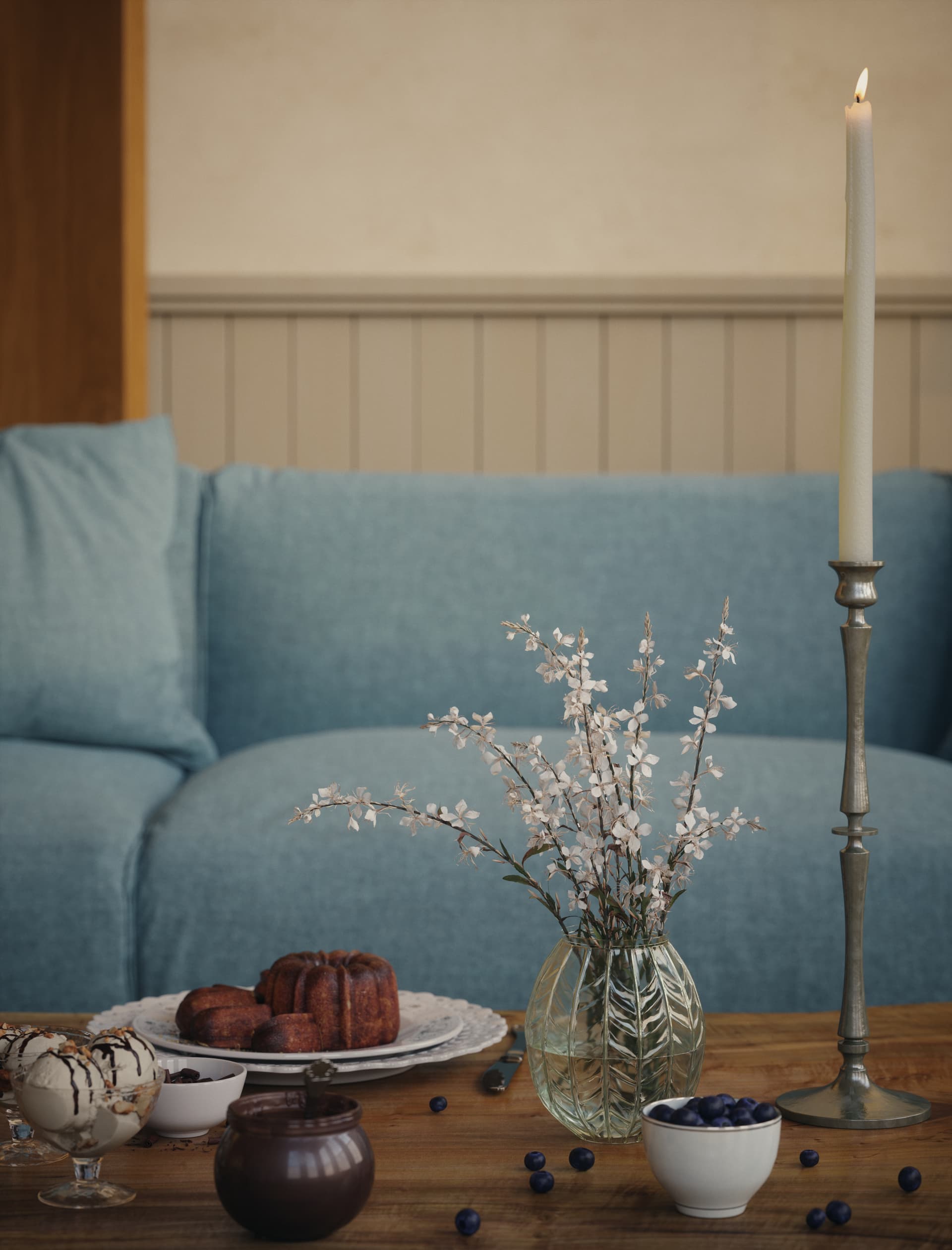 Zara home - Blue sofa