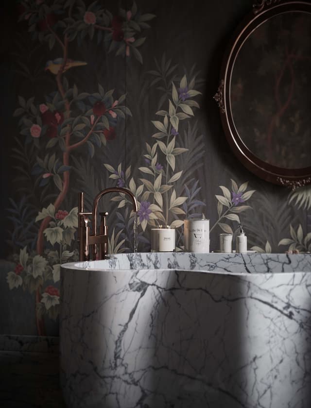 gracia-wallcoverings-bathtub-luxury-mermer